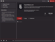 Tablet Screenshot of expertbeats.com